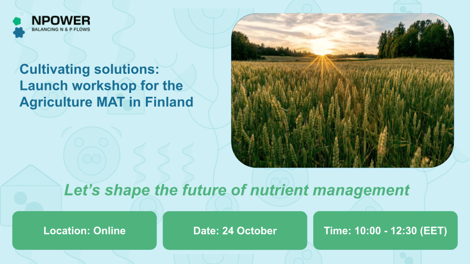 Cultivating solutions: Launch Workshop for the Agriculture MAT in Finland