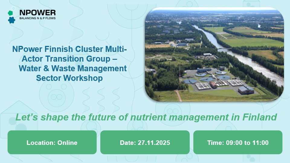 Gestión del agua y los residuos en Finlandia: taller sobre nutrientes y soluciones circulares
