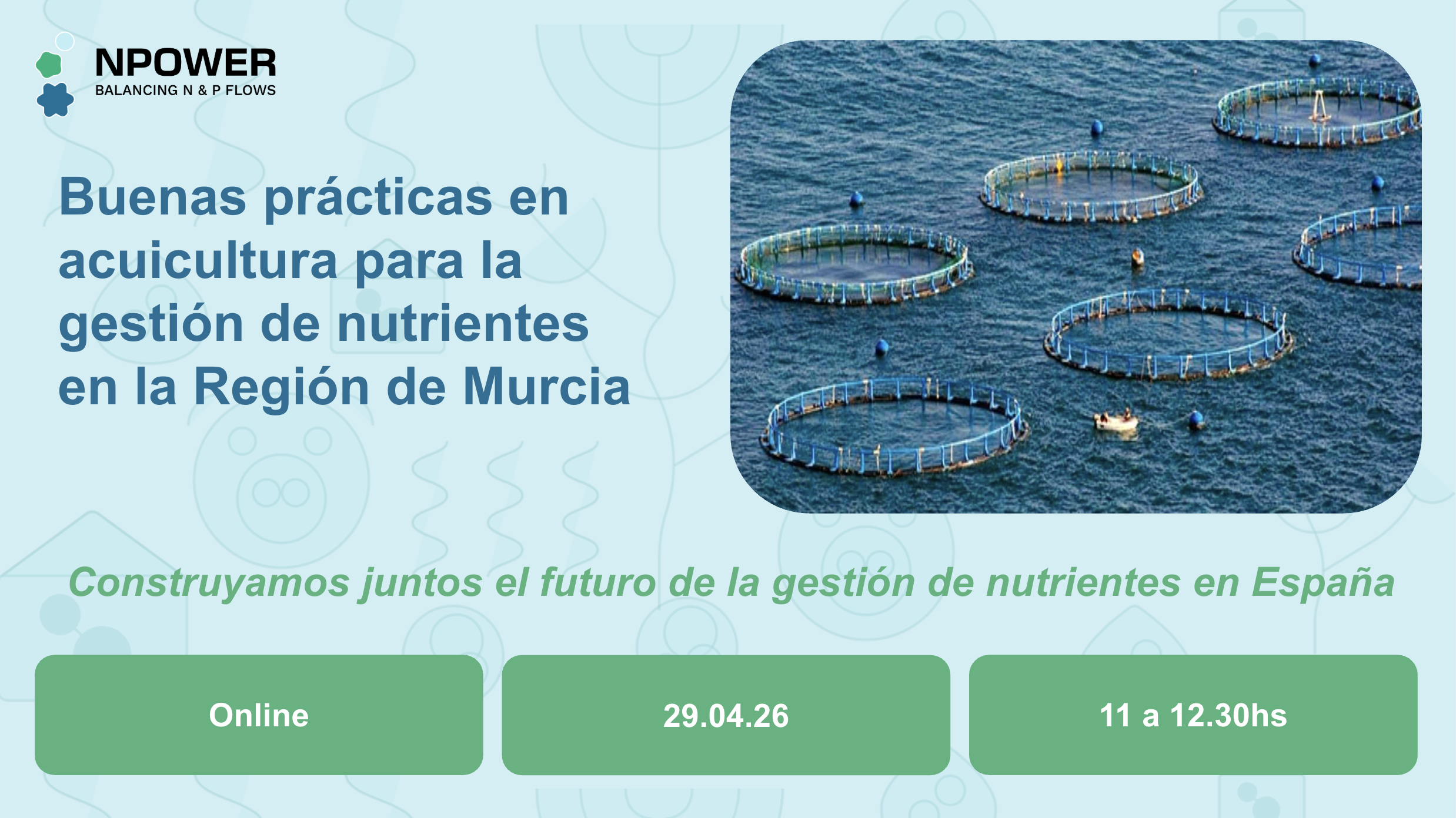 Buenas prácticas en acuicultura para la gestión de nutrientes en la Región de Murcia
