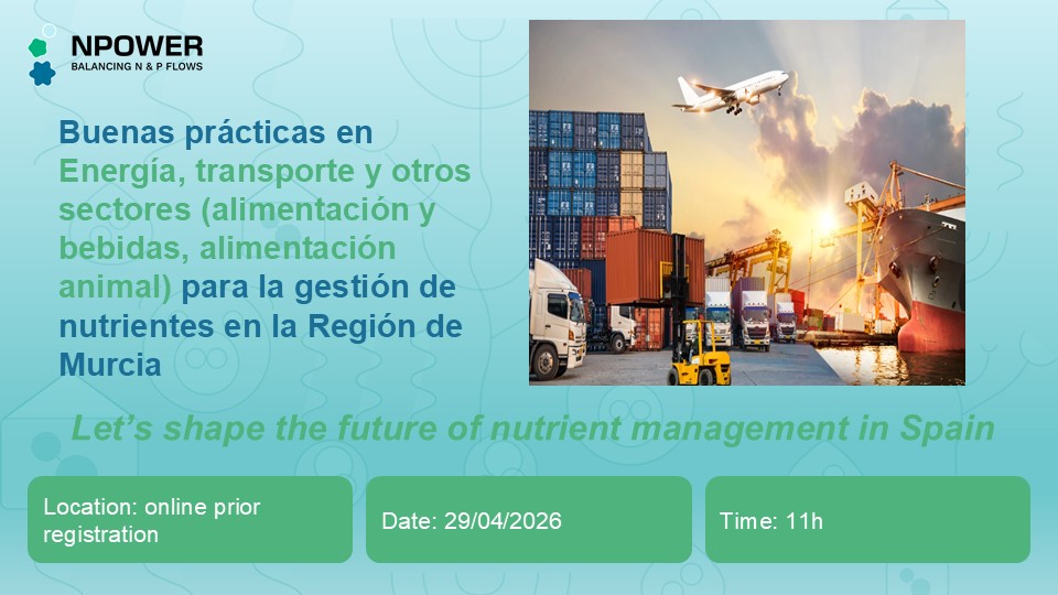 Buenas prácticas en energía, transporte e industria para la gestión de nutrientes en la Región de Murcia