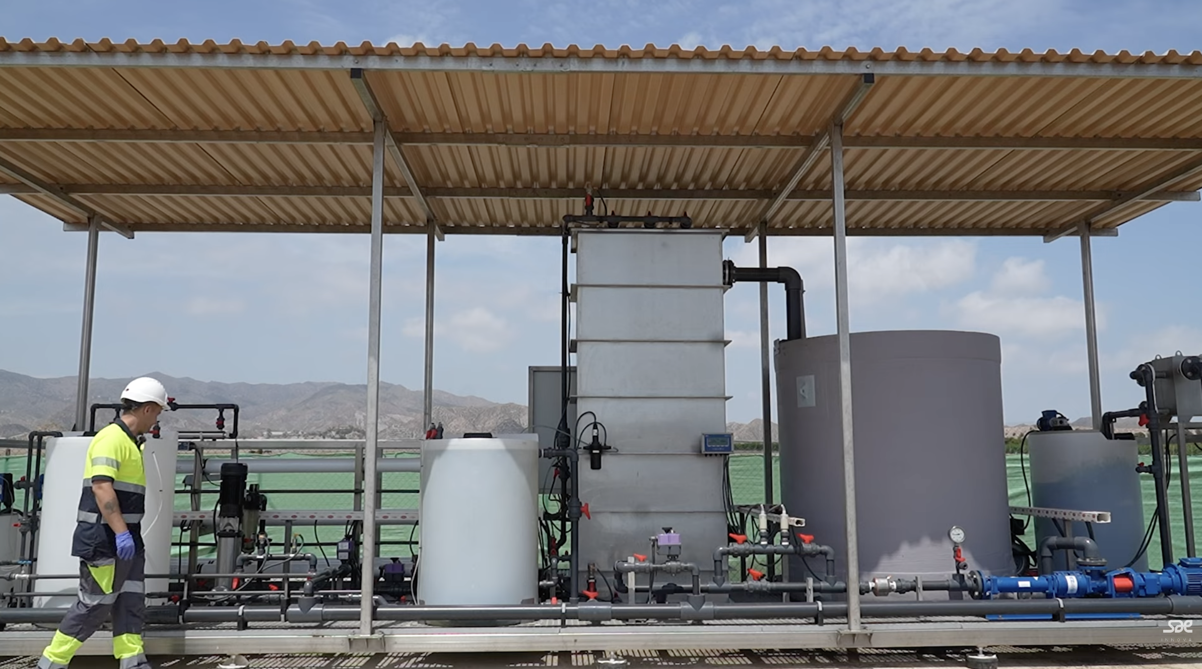 Phosphorus recovery pilot setup