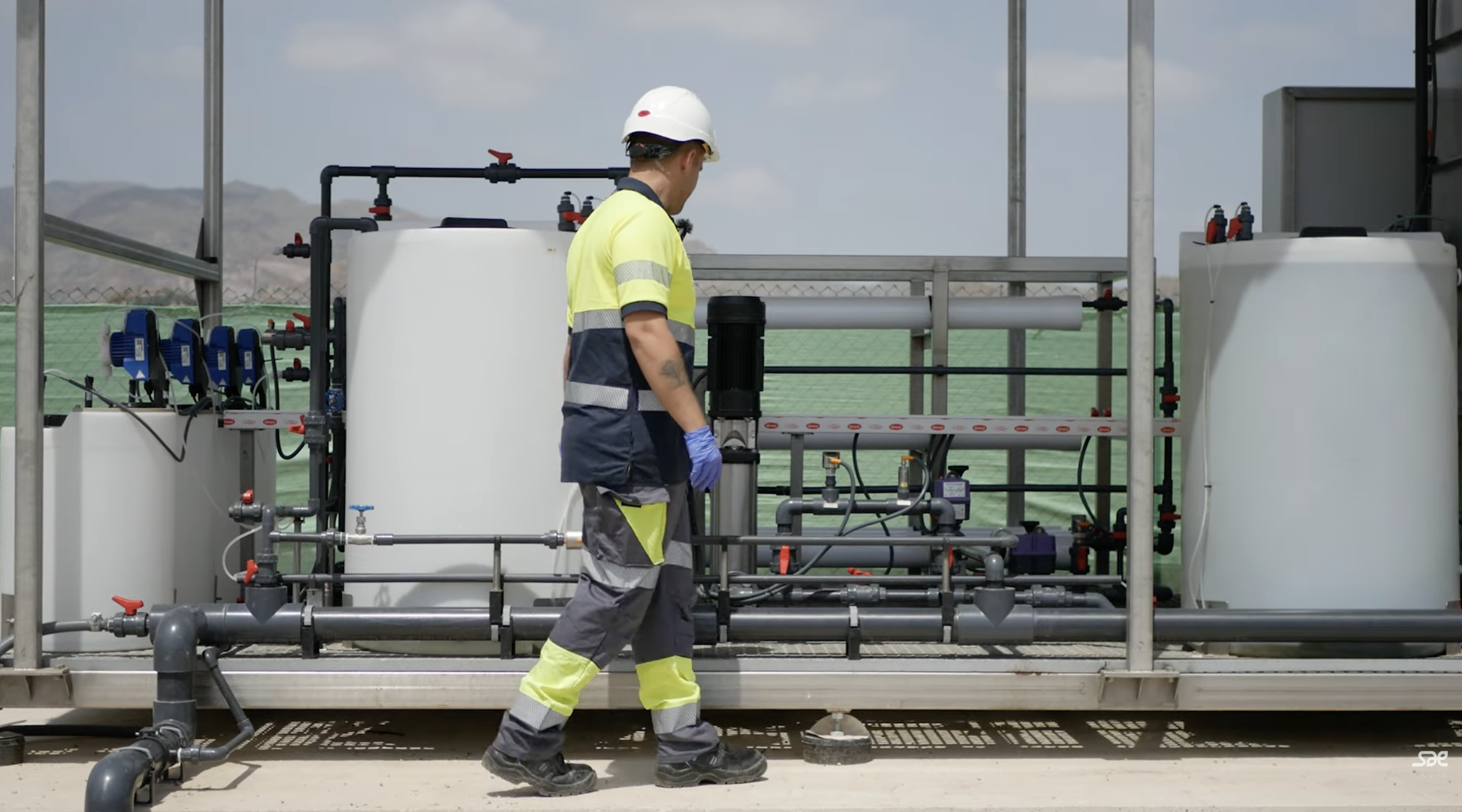 Phosphorus recovery pilot setup