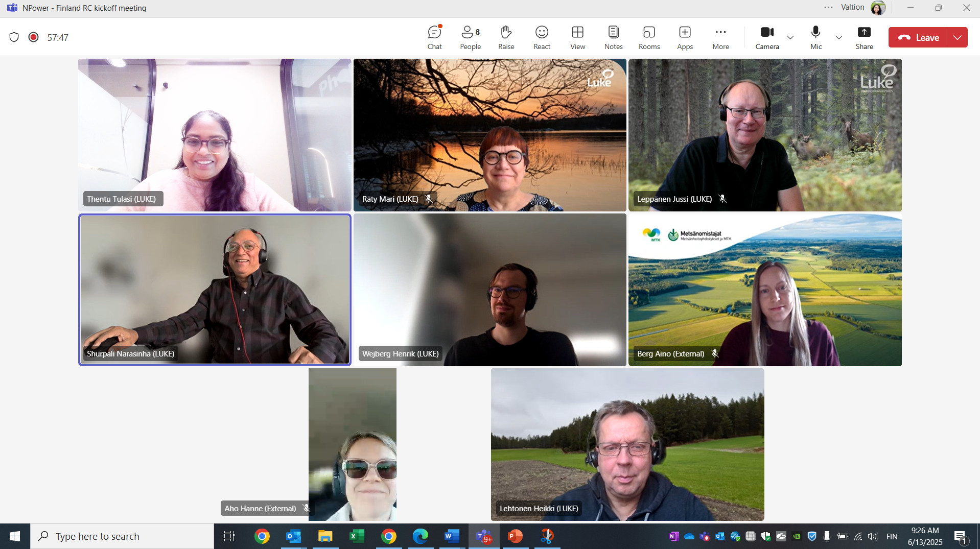 A group of diverse individuals participating in a video call, engaged in conversation and sharing ideas.